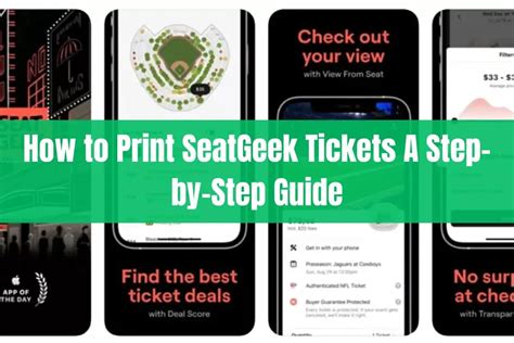 how to print seatgeek tickets: exploring the art of ticket printing