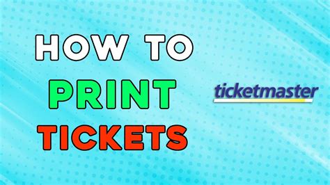 how to print ticketmaster tickets: the importance of understanding different payment methods